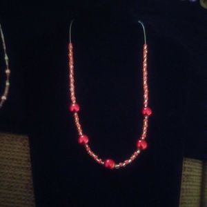 Red pearl necklace